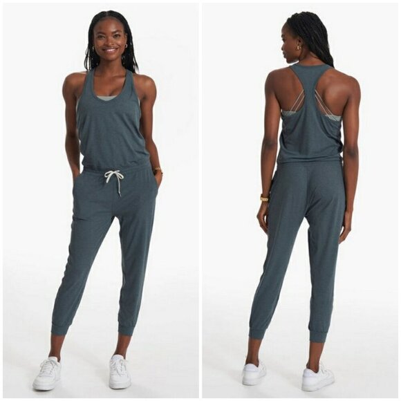 💕VUORI💕 Lux Jumpsuit ~ Stone Heather Large L NWT